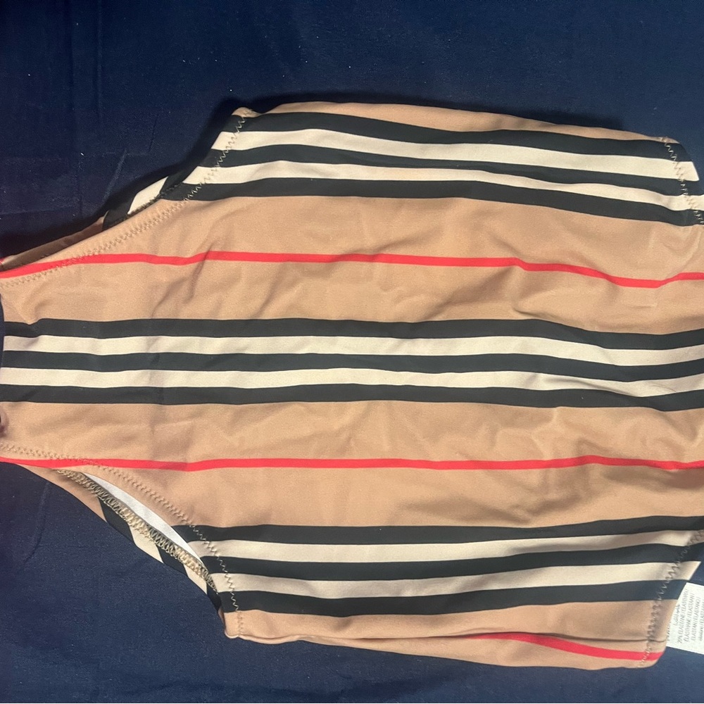 Girls Burberry Swimsuit size 18months infant .100% authentic